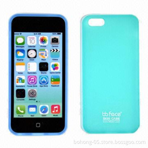 Cover for iPhone 5C, Made of TPU and PC, with Water Sets, Various Colors are Available
